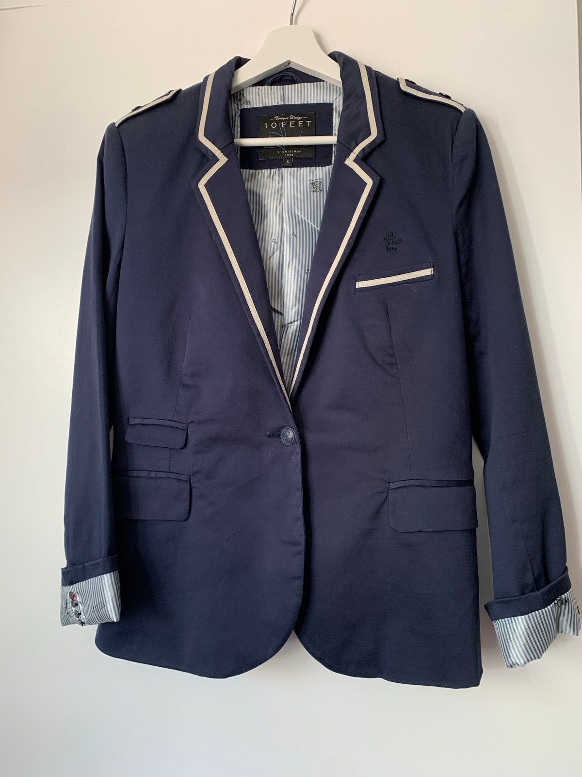 Stijlvol Donkerblauw Jasje 10FEET Maat S, Blauw, Ophalen of Verzenden, Jasje, Maat 36 (S)