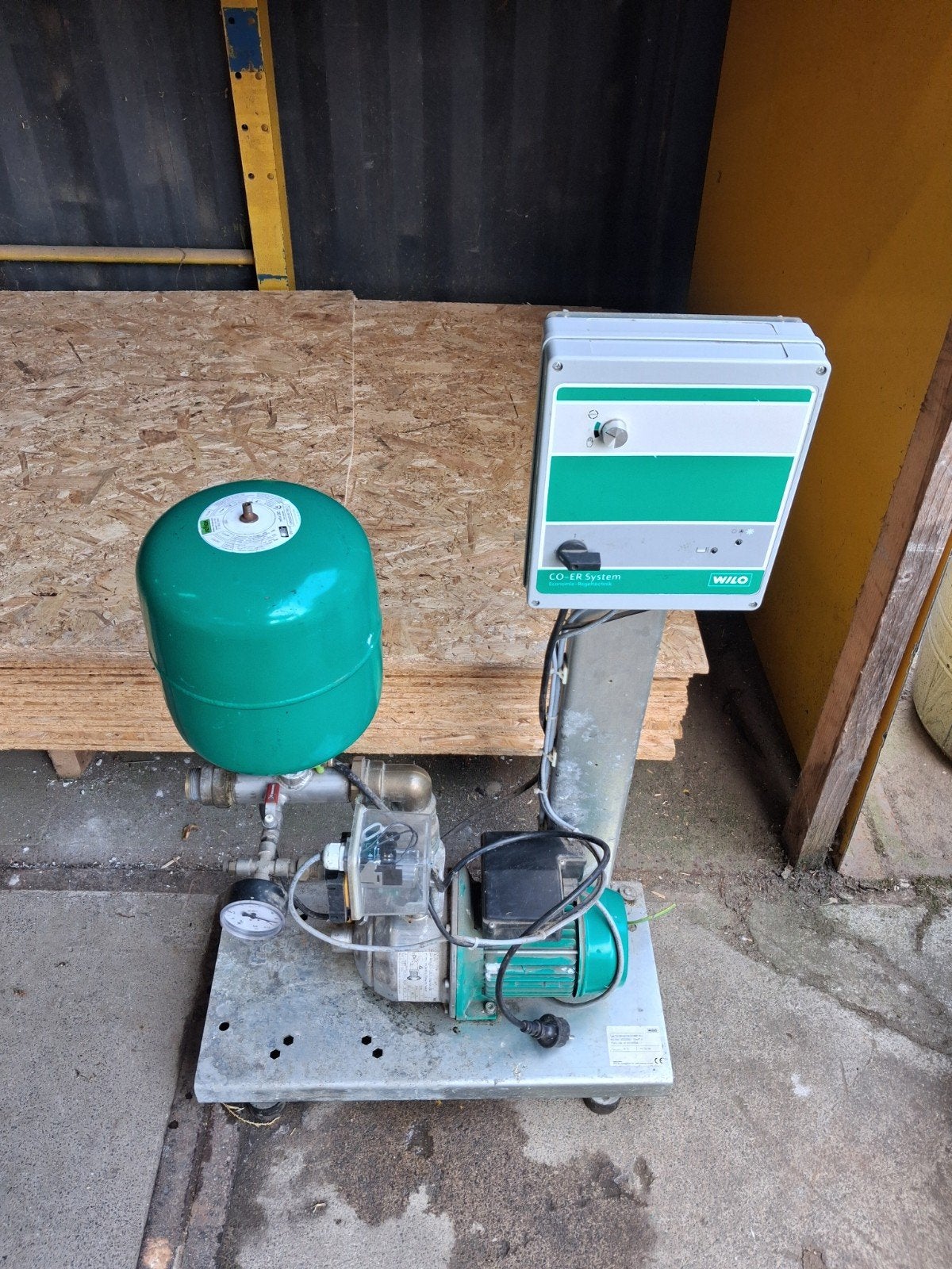 wilo waterpomp, Ophalen