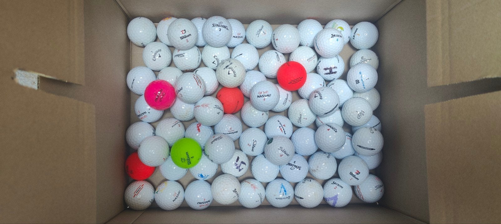 75 Golfballen Semi Soft - Diverse Merken, Goede Staat, Ophalen of Verzenden, Gebruikt, Bal(len)