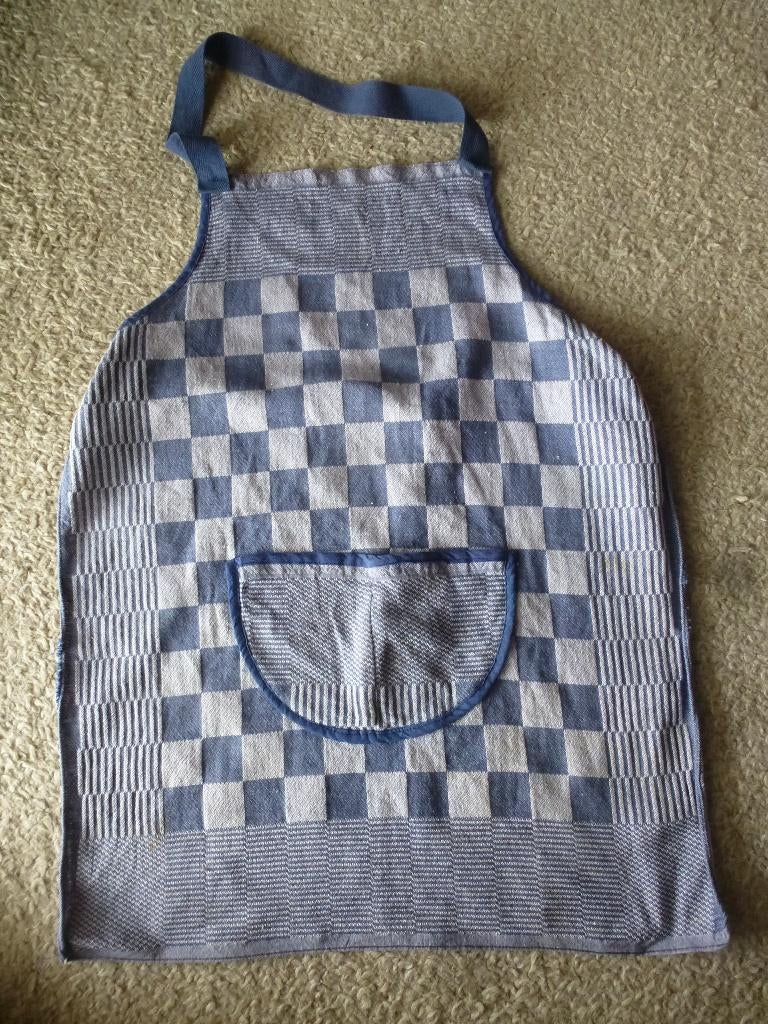 keukenschort, Ophalen of Verzenden, Zo goed als nieuw, Blauw, Schort