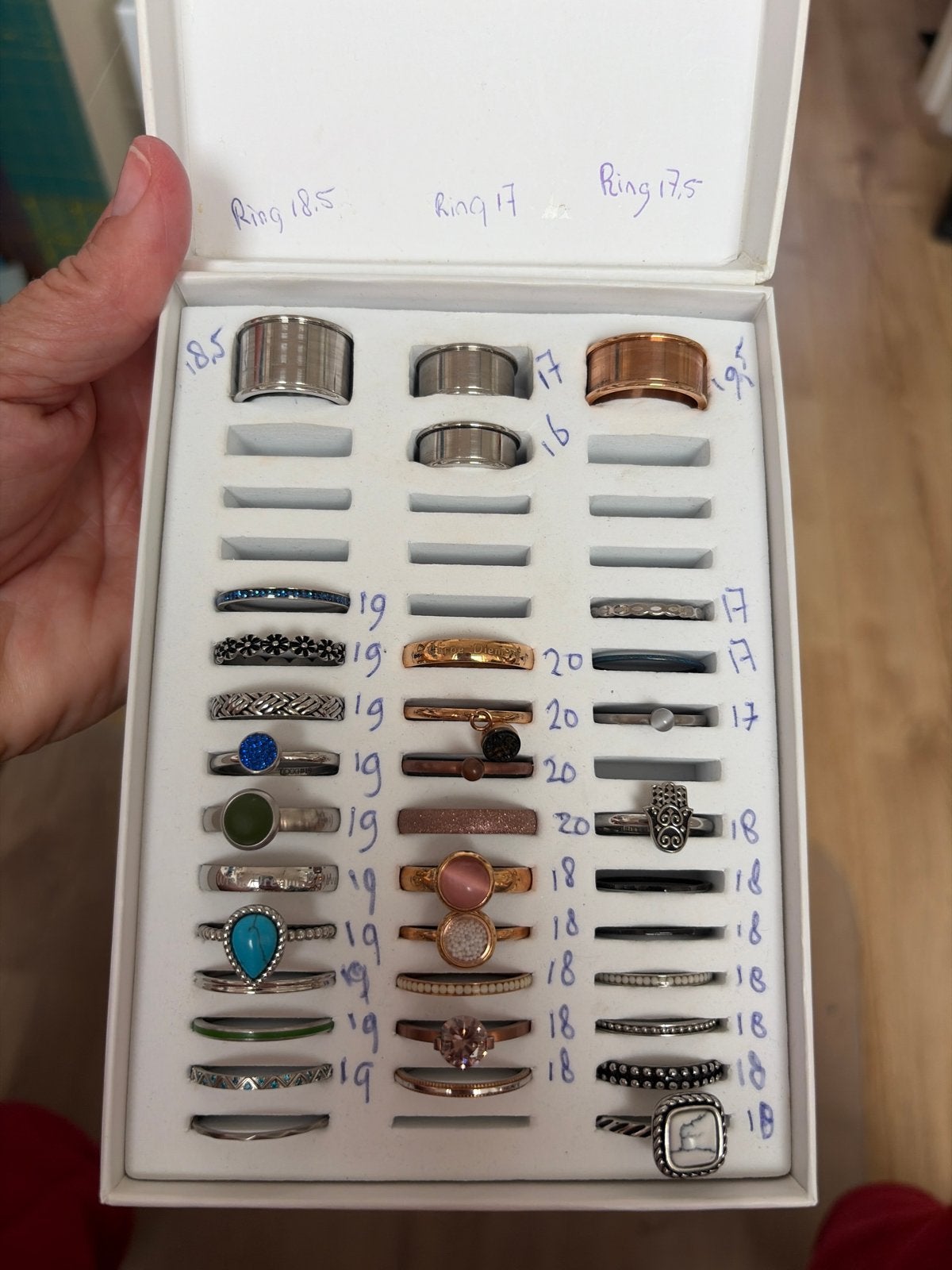 IXXXI Ringen Set - Verschillende Maten en Basisringen, Sieraden, Tassen en Uiterlijk, Overige materialen, Gebruikt, Overige kleuren