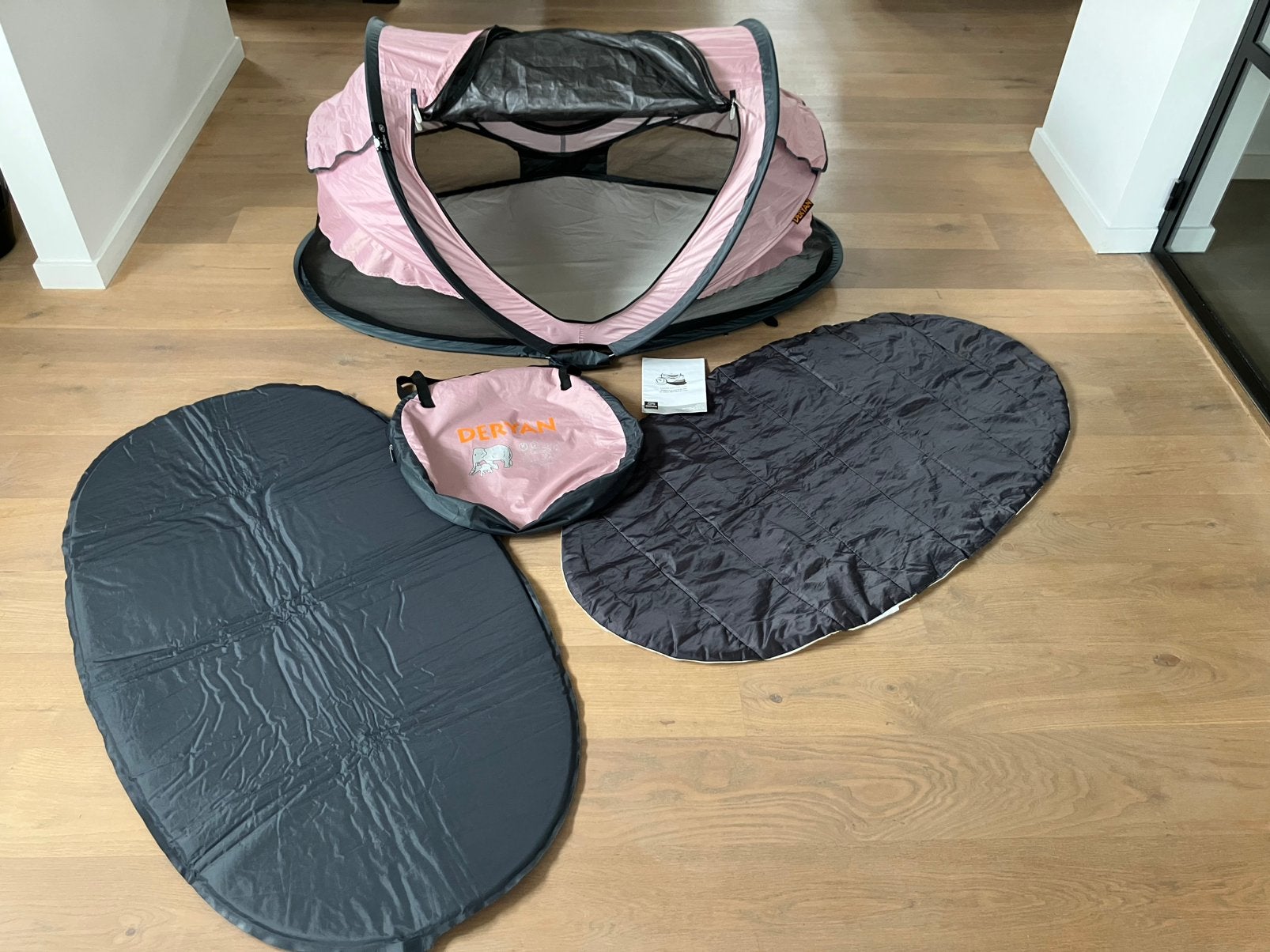 Deryan Peuter Luxe Tentje Roze, Kinderen en Baby's, Babywiegjes en Ledikanten, Ophalen of Verzenden, Gebruikt, Reisbedje