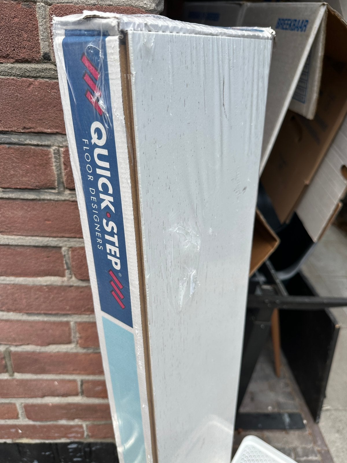 1 paklaminaat gratis afhalen, Ophalen, 30 cm of meer, 50 tot 150 cm, Zo goed als nieuw