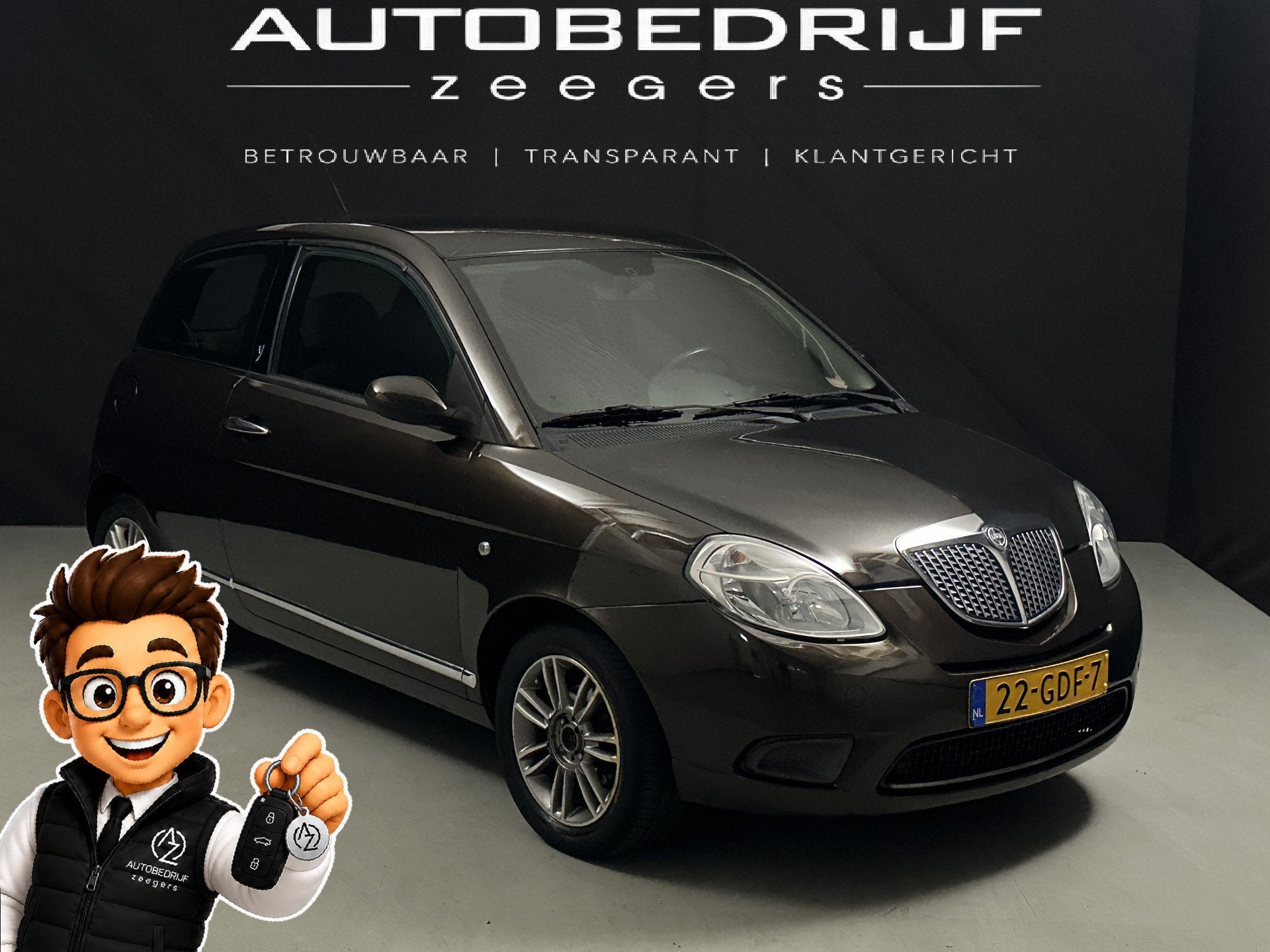 Lancia Ypsilon 1.4 Oro AIRCO* (bj 2008), Auto's, Lancia, Voorwielaandrijving, Gebruikt, 31 €/maand, 4 cilinders