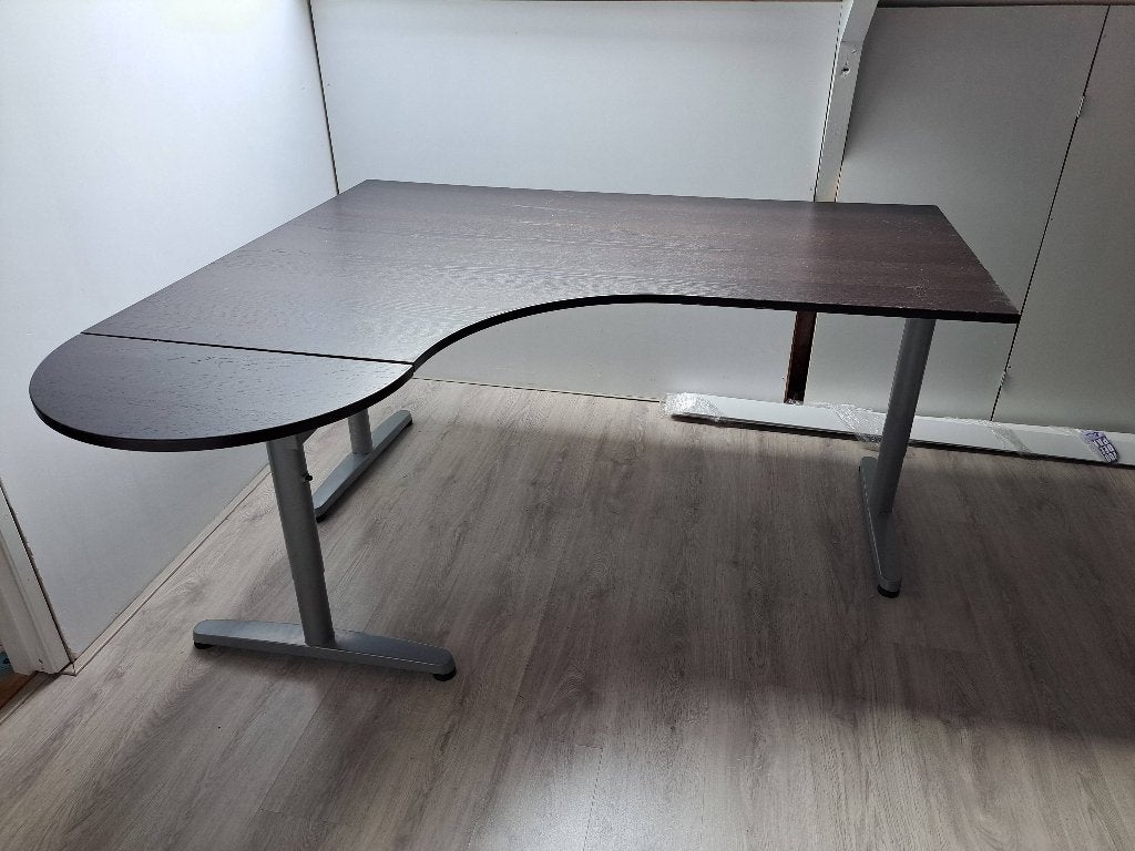 Bureau ikea galant donkerbruin, Ophalen, 160 cm, Gebruikt, Hout