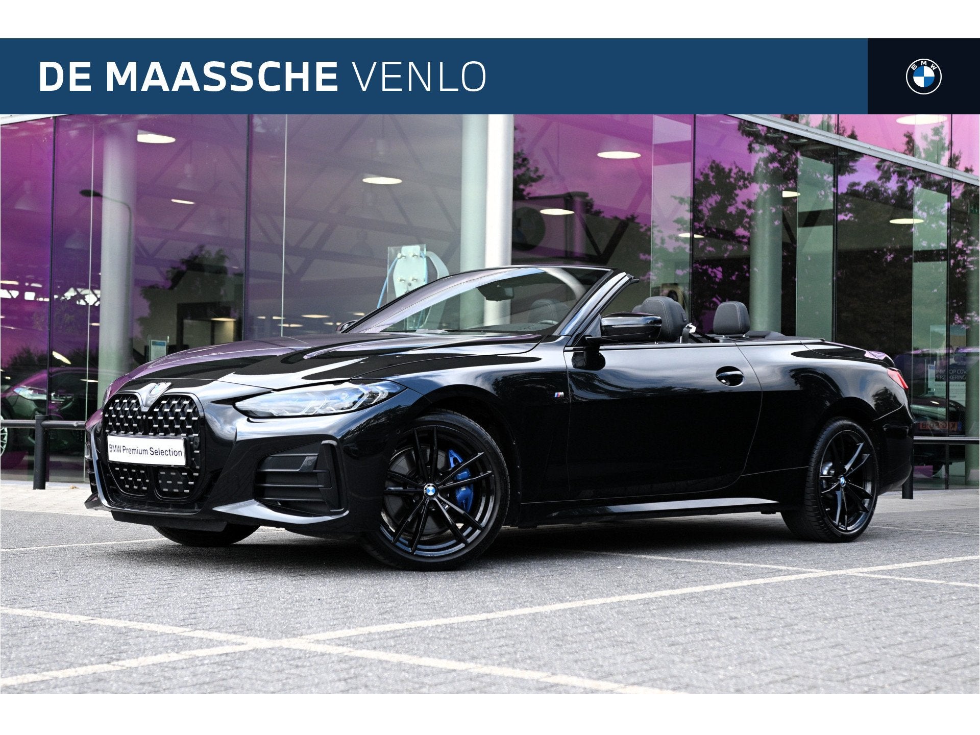 BMW 4 Serie Cabrio M440i xDrive Automaat / Laserlight / Head, Auto's, BMW, Dealer onderhouden, Gebruikt, Zwart, 4-Serie