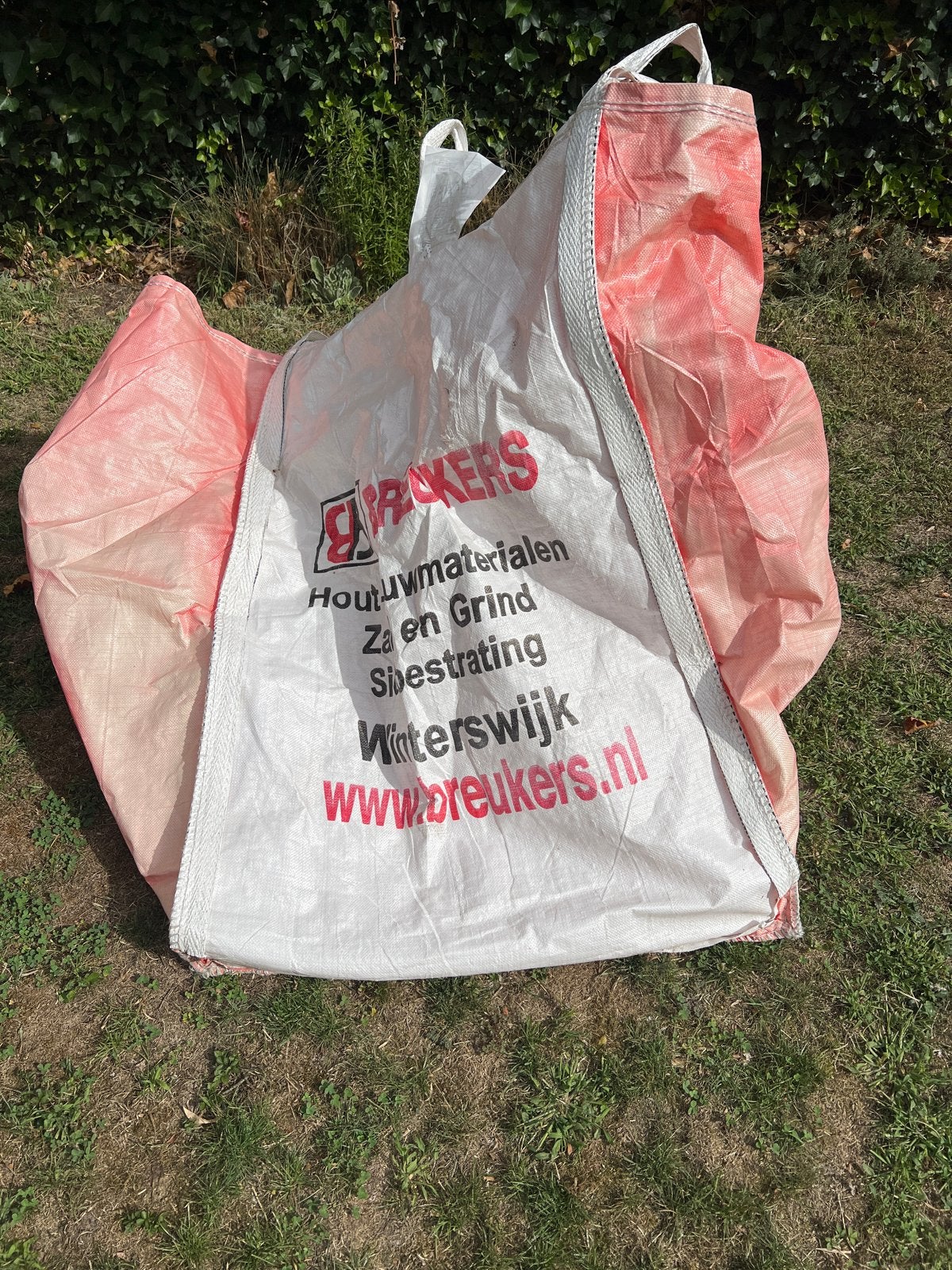 Grote Bigbag voor zand, grind of bouwmaterialen, Ophalen, Overige materialen, Gebruikt, Wit