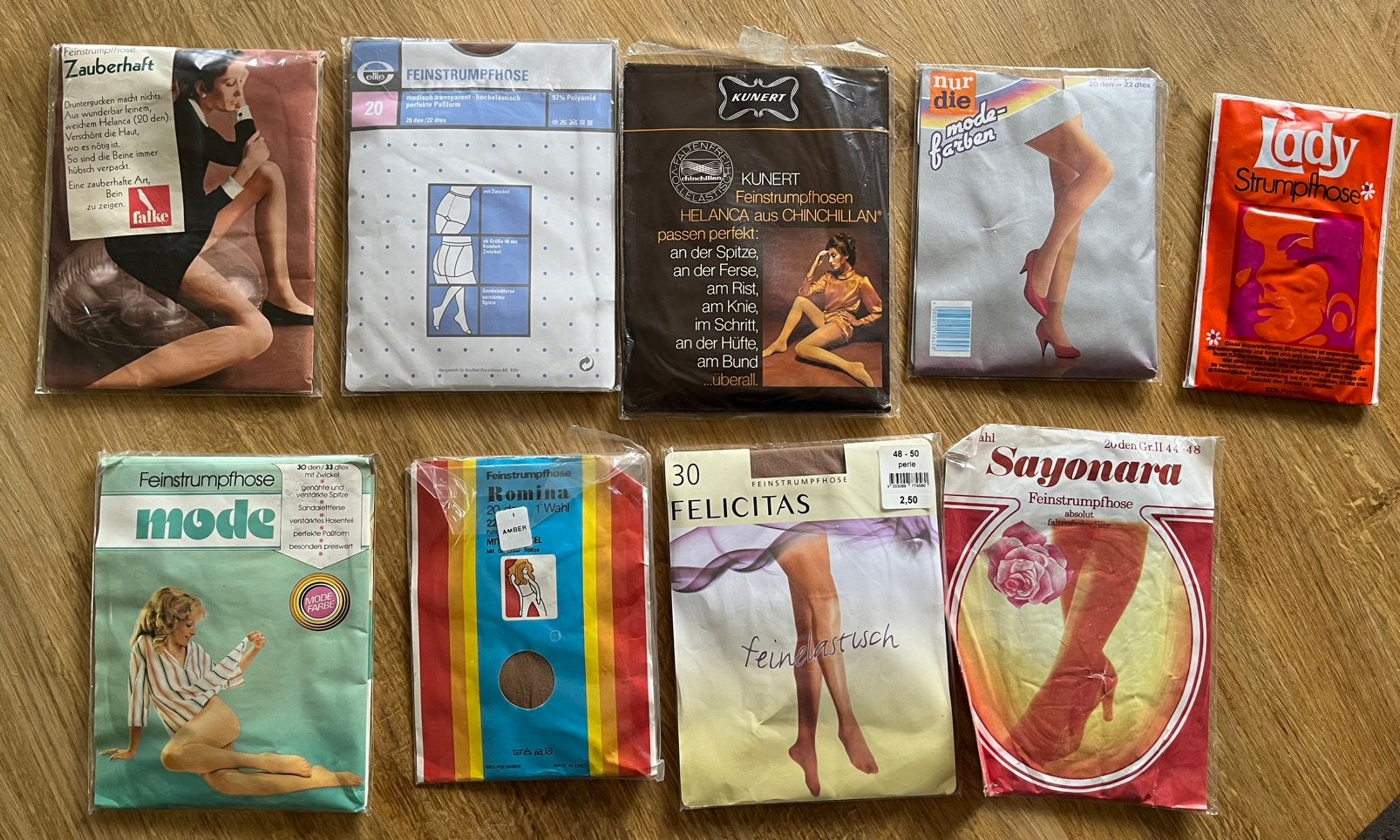Oude vintage panty’s uit de jaren '70 en '80, Overige kleuren, Verzenden, Nieuw, Overige maten