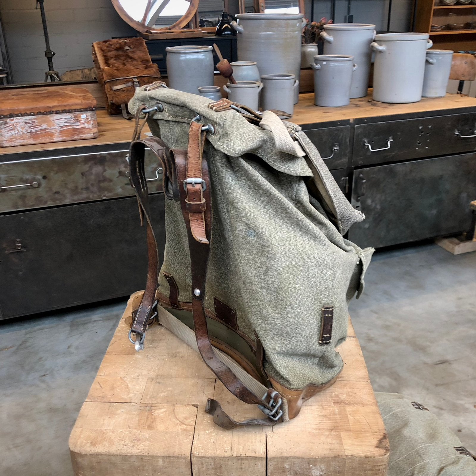 Swiss army rugzak, militaire tas, vintage rugzak, militair, Ophalen, Landmacht, Amerika, Overige typen