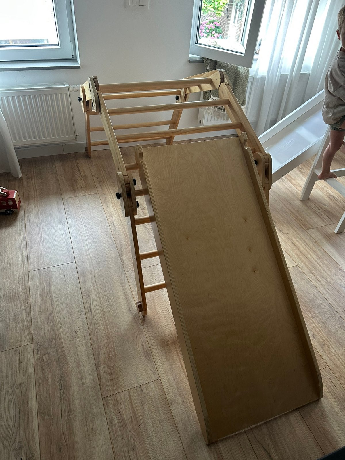 Ladanas 12-in-1 Houten Pikler Klimrek – Zo goed als nieuw, Ophalen, Zo goed als nieuw, Glijbaan