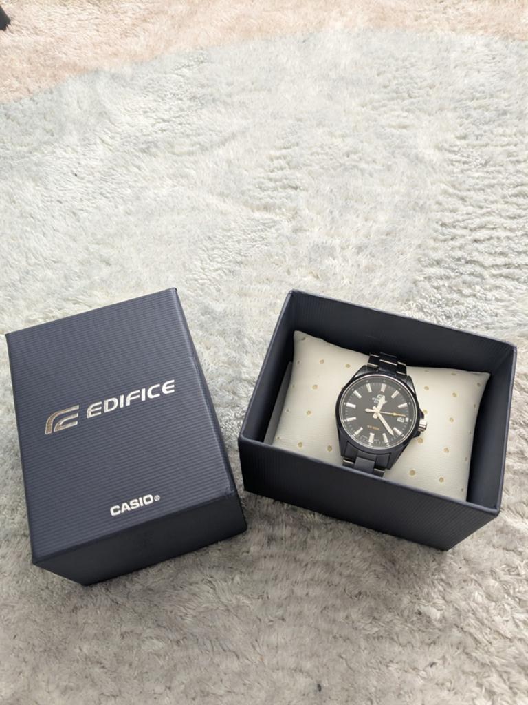 Casio EFV-110D Edifice 35mm vintage Omega Rolex look quartz, Ophalen of Verzenden, Staal, Omega