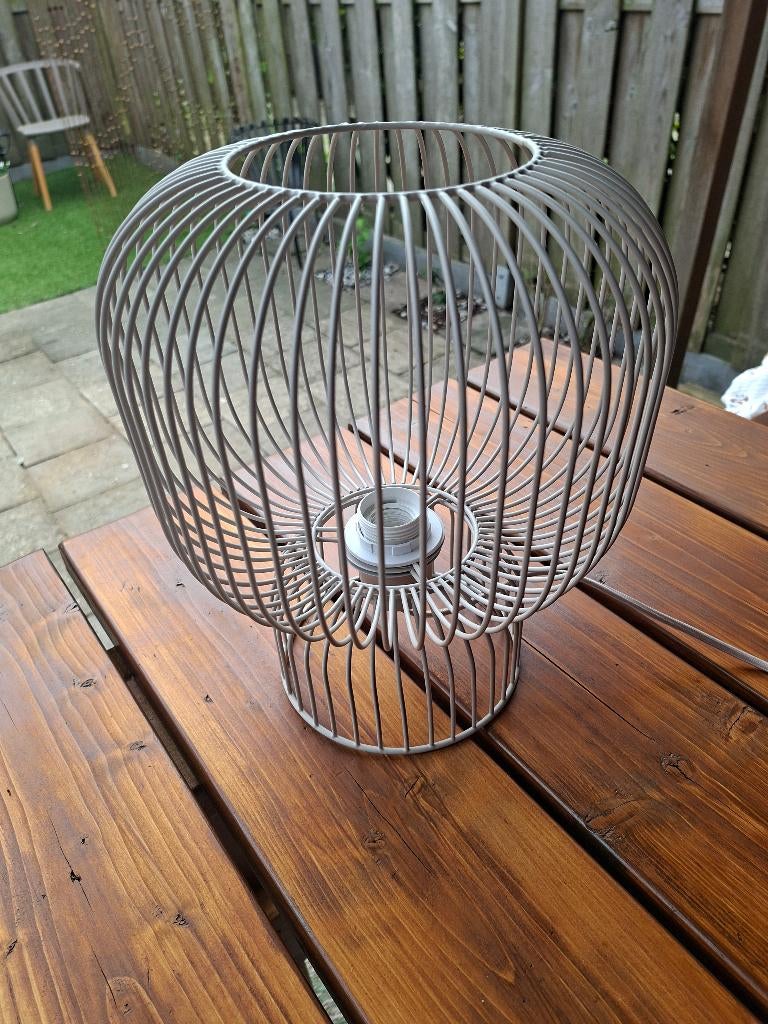 Tafel lamp, Ophalen, Zo goed als nieuw, Metaal, Minder dan 50 cm