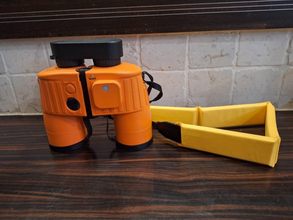Bynolyt 7x50 verrekijker oranje, Ophalen, Zo goed als nieuw