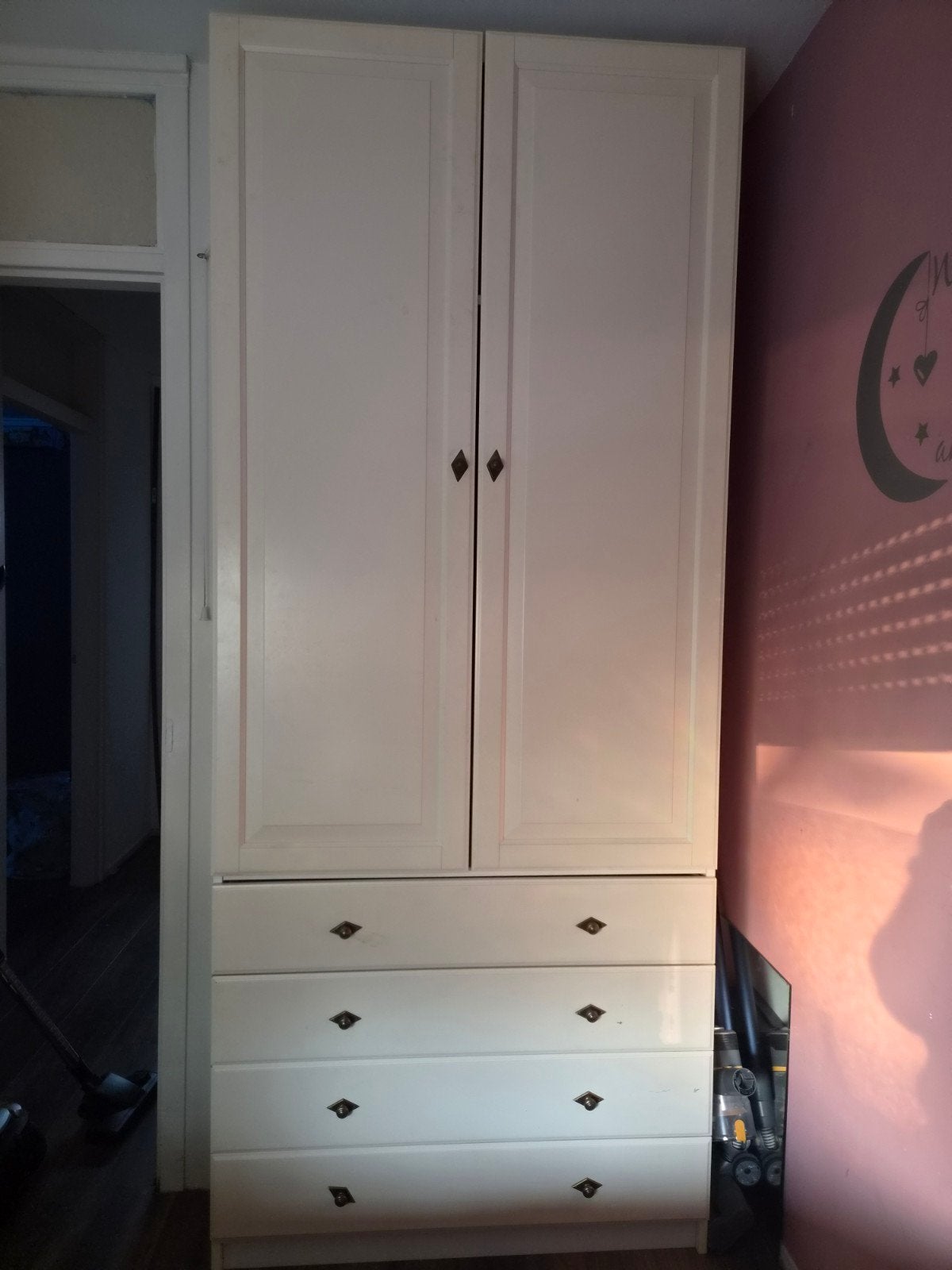 Mooie grote robuuste kledingkast, Huis en Inrichting, Kasten | Kledingkasten, Ophalen, 200 cm of meer, Zo goed als nieuw, 200 cm of meer