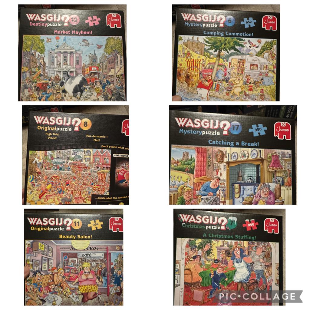 Wasgij Puzzels 7 euro per stuk, Hobby en Vrije tijd, Denksport en Puzzels, Ophalen of Verzenden, 500 t/m 1500 stukjes, Zo goed als nieuw