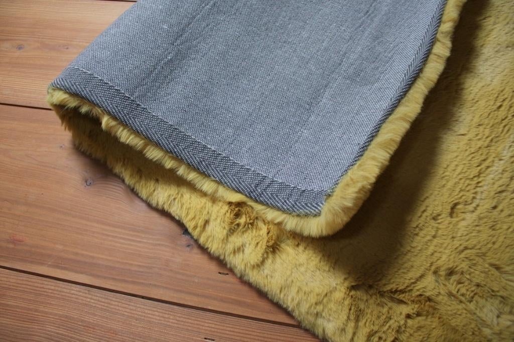 Superzacht vloerkleed Comfy Grandstone okergeel 80x150 cm., 100 tot 150 cm, Nieuw, Rechthoekig, 50 tot 100 cm