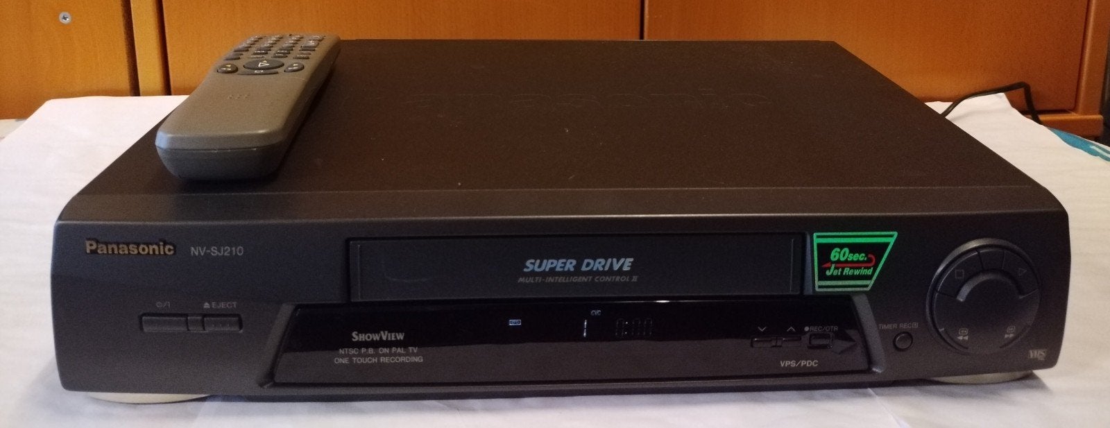 Panasonic NV-SJ210 VHS-speler met afstandsbediening, Ophalen of Verzenden, Gebruikt, VHS-speler of -recorder