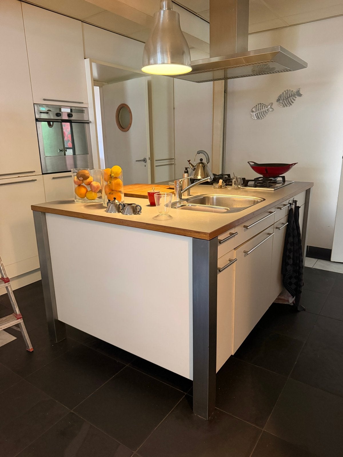 Bulthaup Keuken met Kookeiland GRATIS af te halen, Gebruikt, Wit, Overige typen, Ophalen of Verzenden