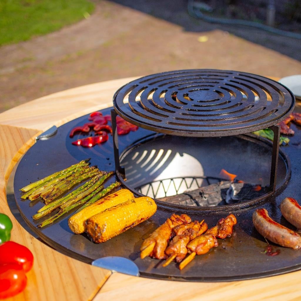 Plancha BBQ grill Maestro 80 Cortenstaal Nieuw buitenkeuken, Ophalen of Verzenden, Nieuw, RJRoyal Living, Met accessoires
