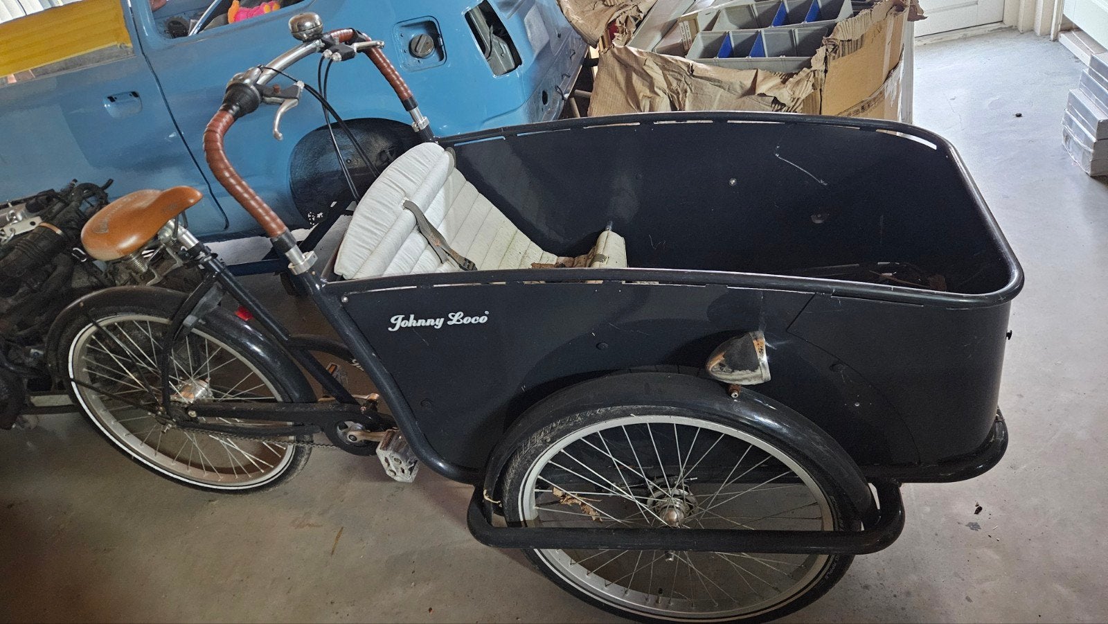 Johnny Loco bakfiets - opknapper, Fietsen en Brommers, Fietsen | Bakfietsen, Ophalen, Gebruikt, 1 kind, Johnny Loco