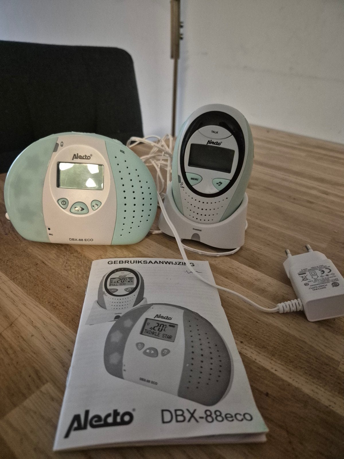 Alecto DBX-88 ECO Babyfoon met Terugspreekfunctie, Ophalen, Gebruikt, 250 meter of meer, Terugspreekfunctie