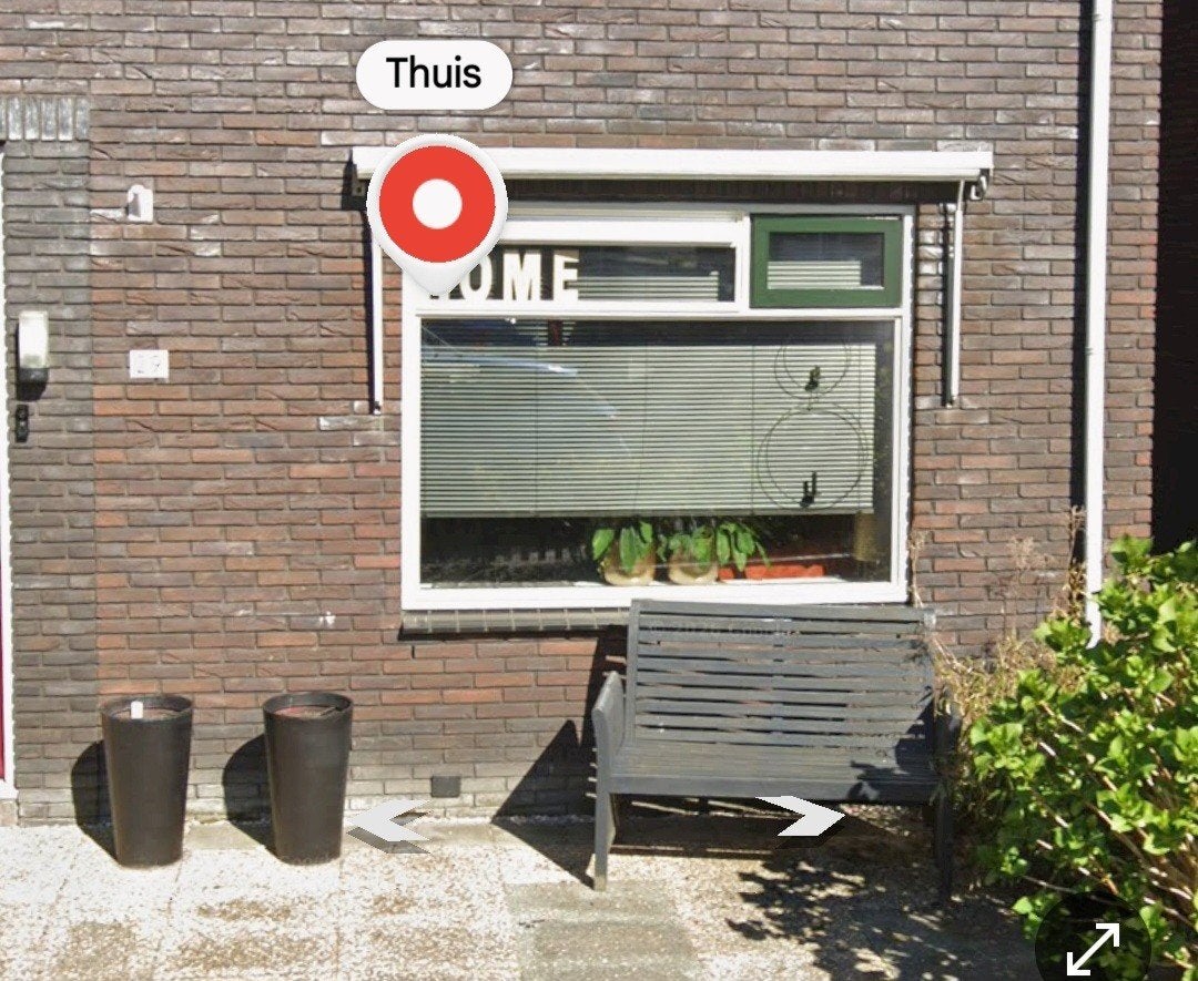 Groen zonnescherm 260 cm breed, Ophalen, Gebruikt, 250 cm tot 450 cm, Overige typen