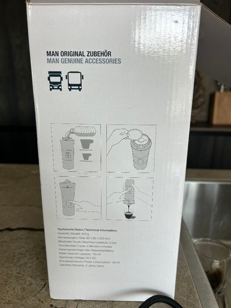 MAN Handkoffiemaker 24V, Auto-onderdelen, Vrachtwagen-onderdelen, Ophalen of Verzenden, Gebruikt, MAN, Interieur en Bekleding