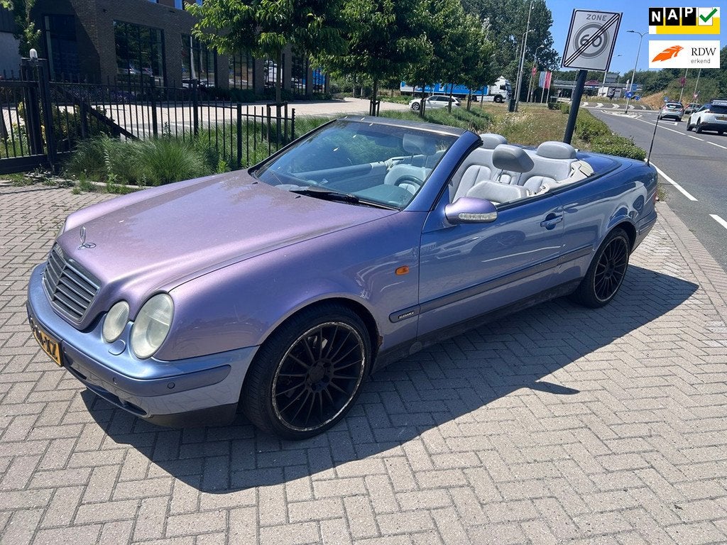 Mercedes-Benz CLK-klasse Cabrio 320 Elegance AUTOMAAT! NWE A, Auto's, Achterwielaandrijving, Gebruikt, Beige, 1595 kg