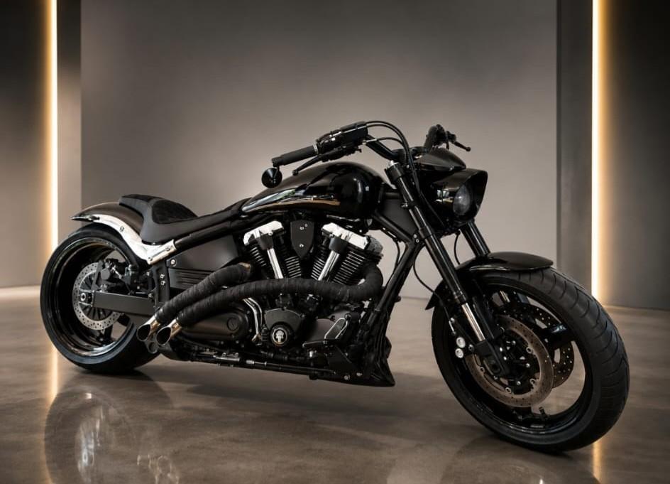 Custom Yamaha Warrior XV1700 verbreed achterwiel nieuwstaat, 2 cilinders, Chopper, Particulier, Meer dan 35 kW
