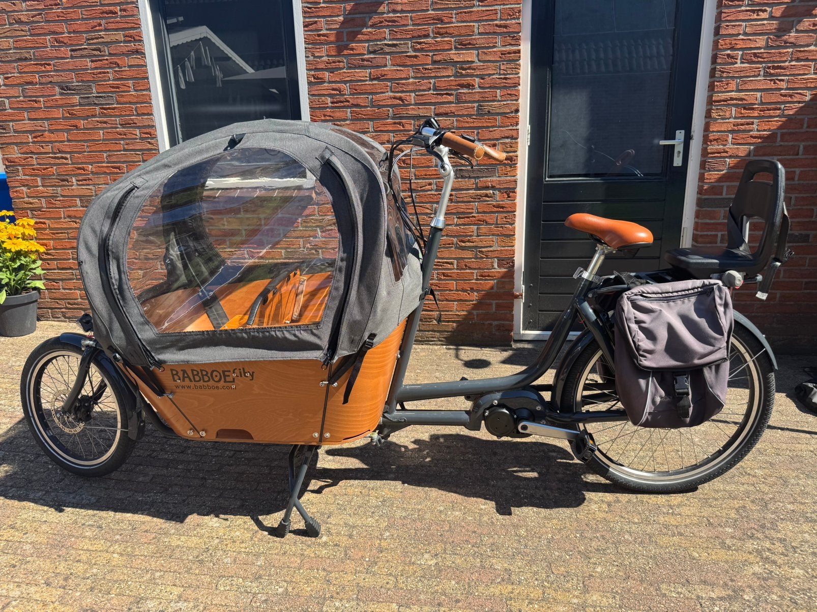 Babboe city bouwjaar 2025, veel extra’s, Ophalen, Zo goed als nieuw, 4 kinderen of meer, Elektrisch