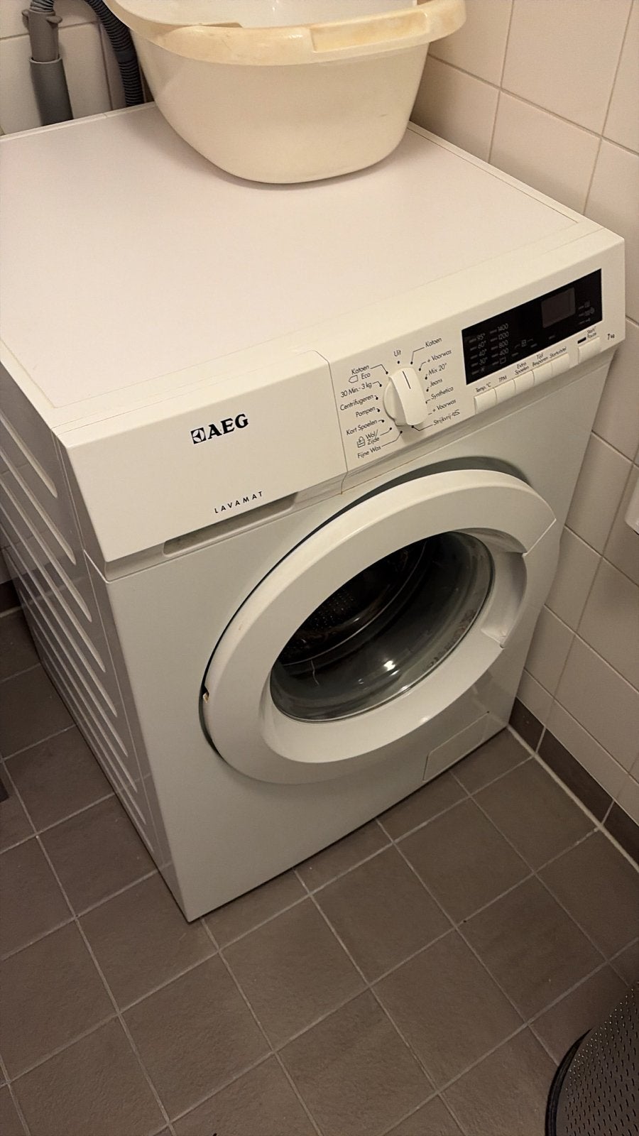Wasmachine AEG Lavamat Voorlader, Witgoed en Apparatuur, Ophalen, Gebruikt, Voorlader, Kort programma