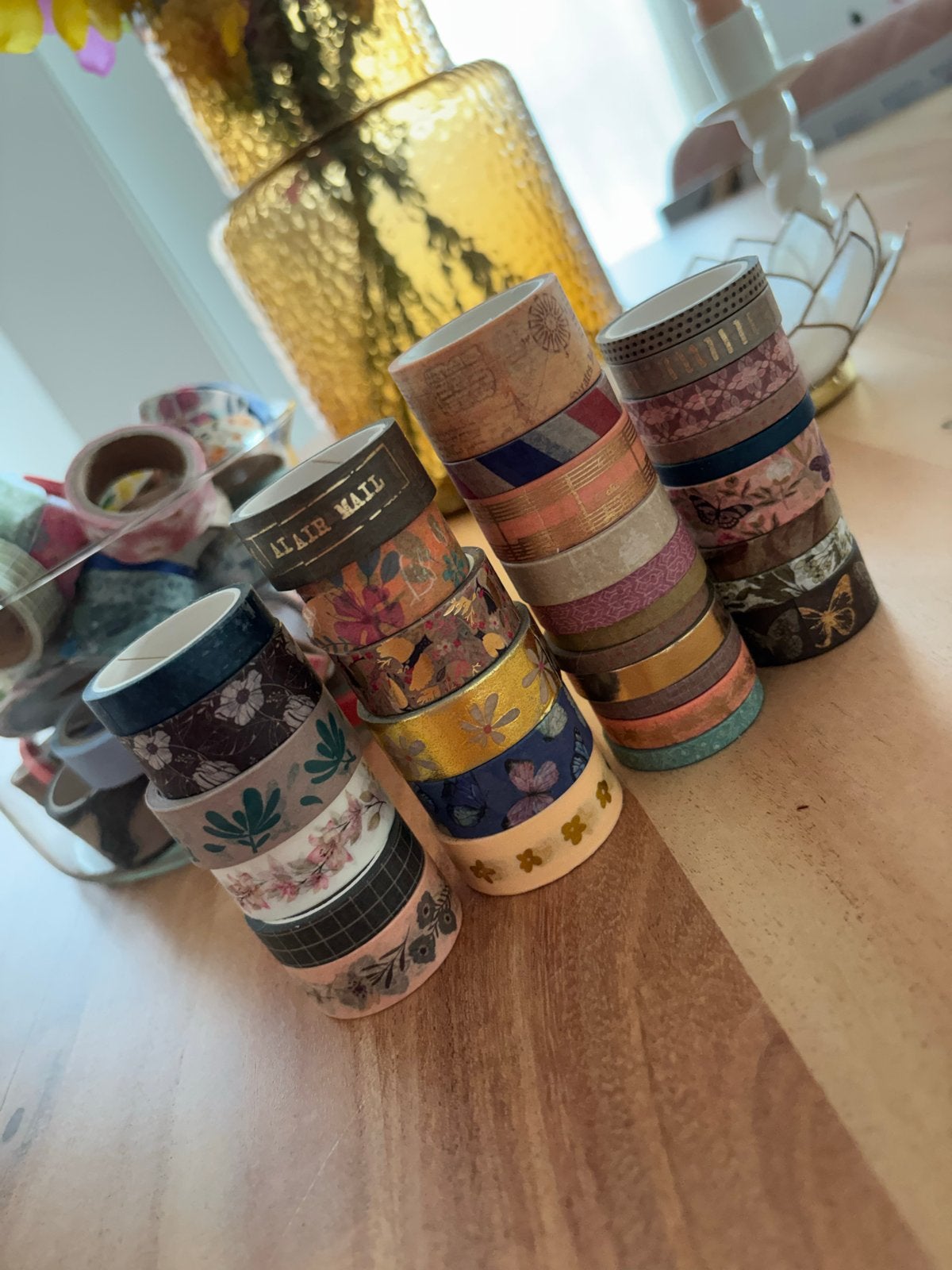 Washi tape set - Diverse patronen en kleuren, Zelfklevend, Nieuw, Meerkleurig, Ophalen of Verzenden