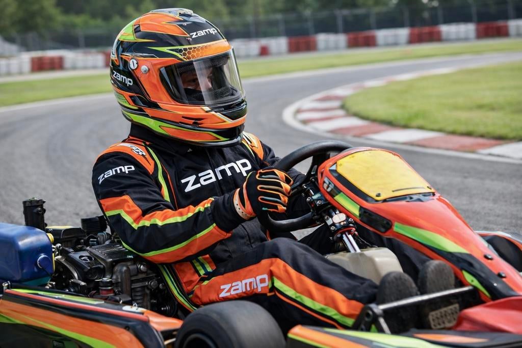 ZAMP maat M 56  RZ-42Y CMR karthelm zwart/rood – nette staat, Ophalen of Verzenden, Zo goed als nieuw