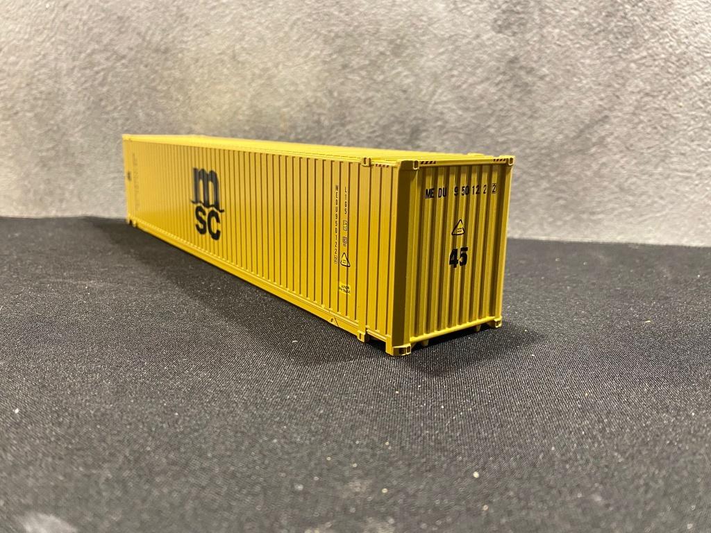 TEKNO MSC 45FT. CONTAINER, Hobby en Vrije tijd, Modelauto's | 1:50, Ophalen of Verzenden, Zo goed als nieuw, Bus of Vrachtwagen