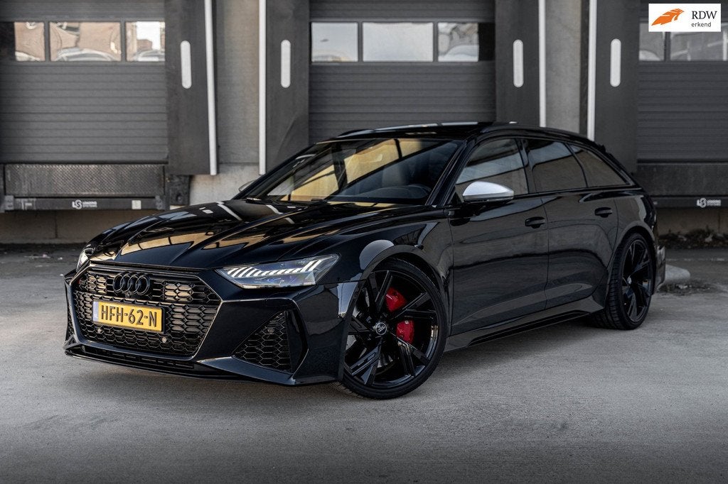 Audi RS6 Avant 4.0 TFSI quattro PANO/360*/TREKHAAK/B&0/MEEST, Auto's, Audi, Automaat, Gebruikt, 600 pk, Leder