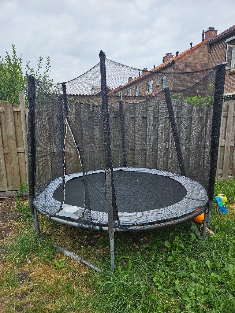 Trampoline, Kinderen en Baby's, Speelgoed | Buiten | Trampolines, Ophalen, Gebruikt