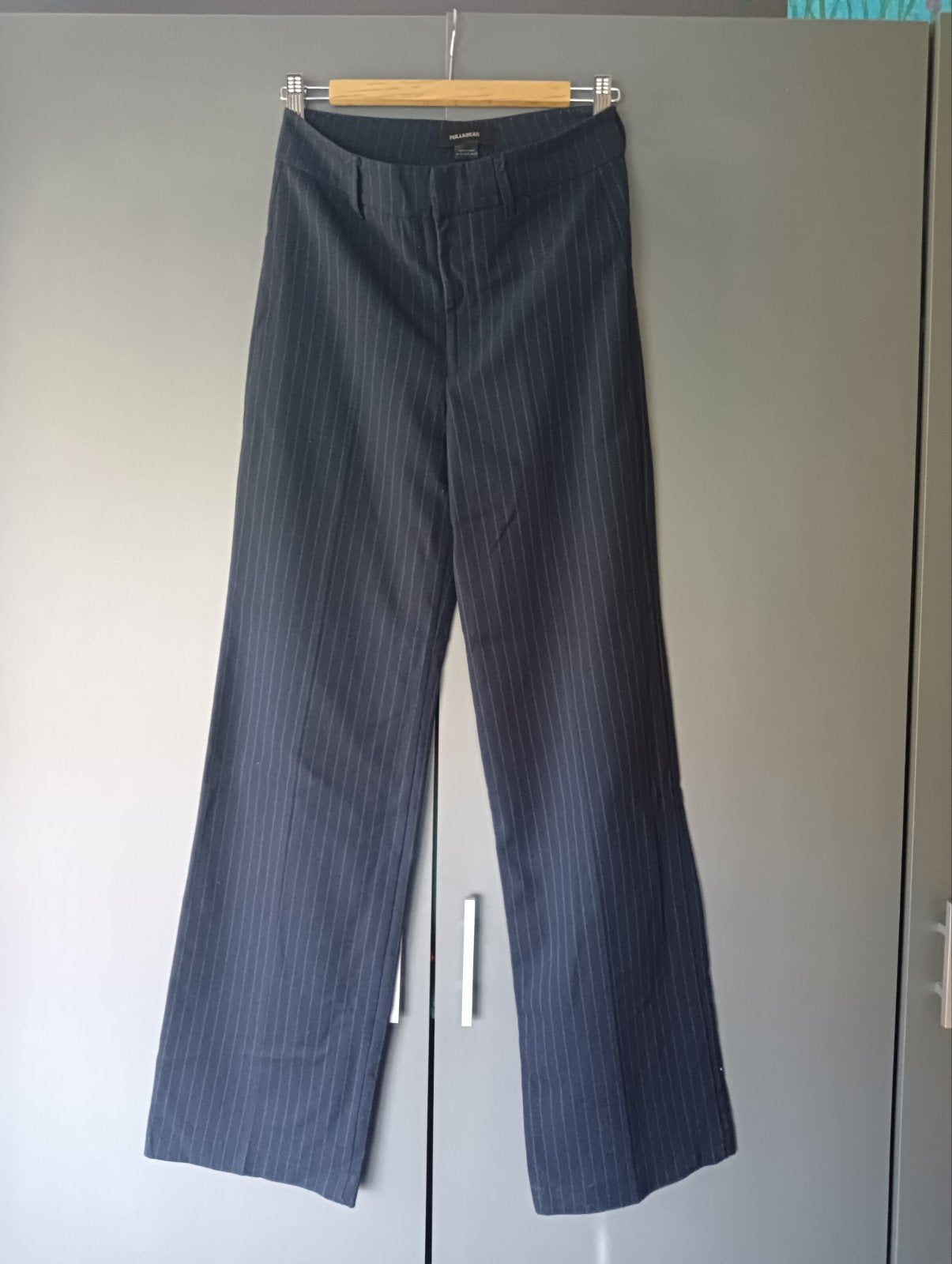 Nette streep pantalon mt S van Pull&Bear, Blauw, Ophalen of Verzenden, Lang, Gedragen