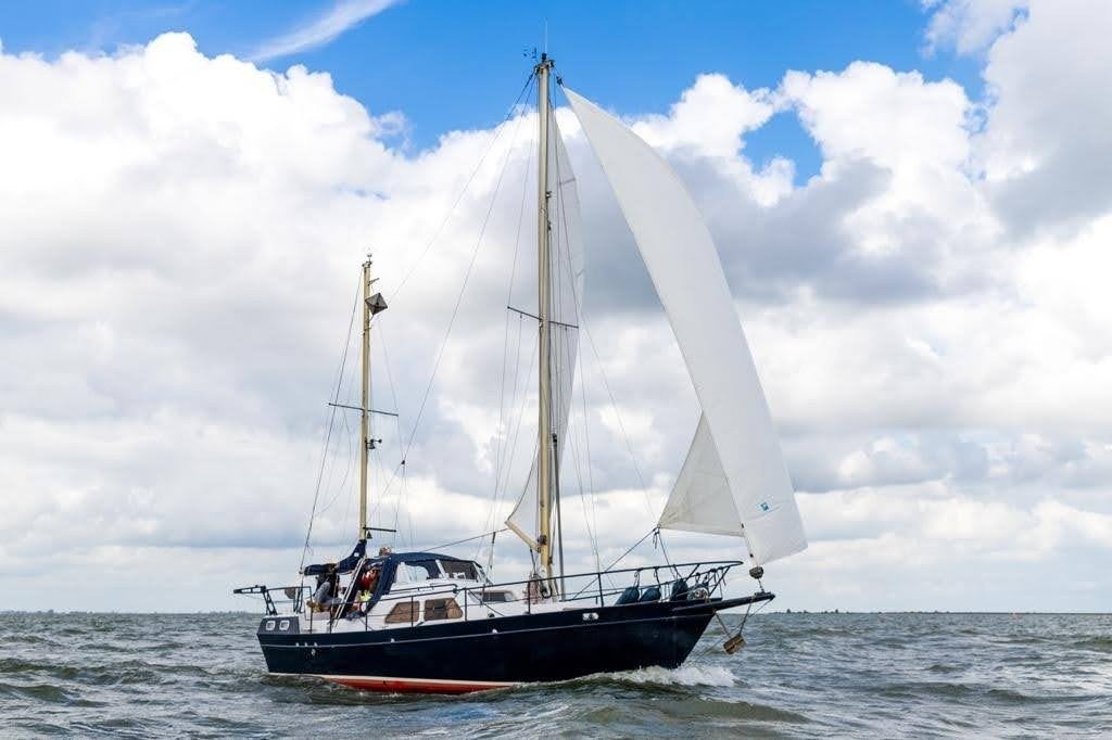 motorsailor tweemaster 11 meter, Watersport en Boten, Kajuitzeilboten en Zeiljachten, Overige merken, Gebruikt, 11 m, Staal
