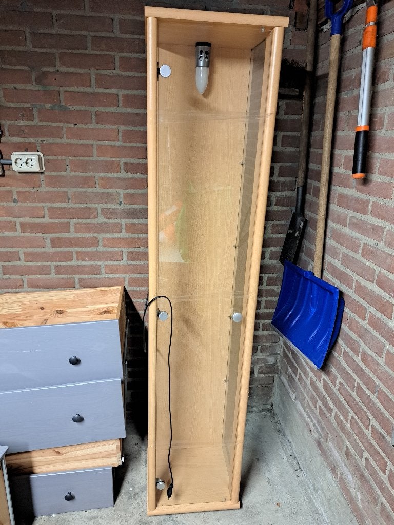 Vitrinekast, Ophalen, Gebruikt, 50 tot 100 cm, 150 tot 200 cm