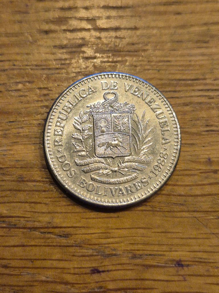 Venezuela - 2 Bolivar 1988, Verzenden, Zuid-Amerika, Losse munt