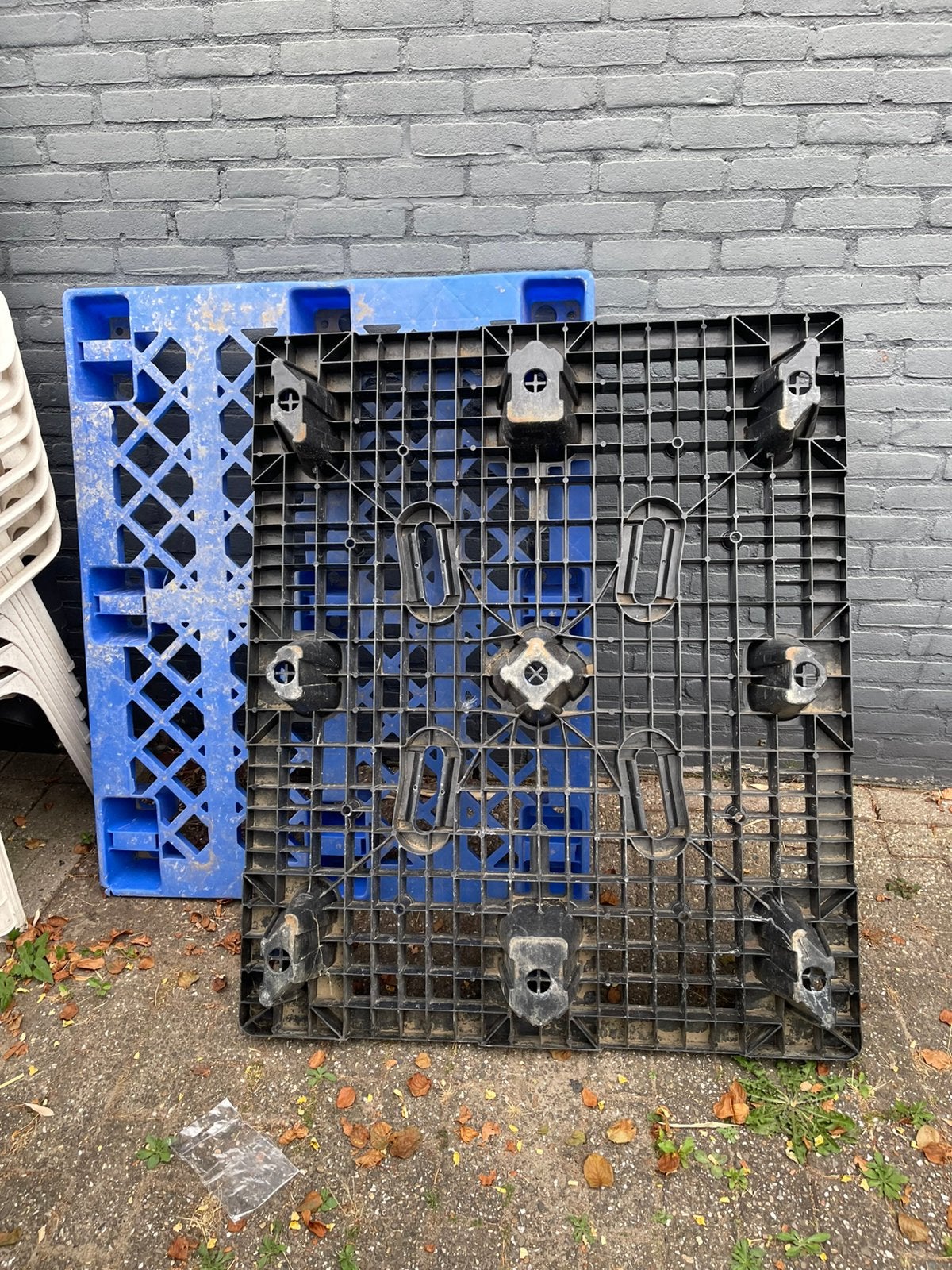 Pallets kunststof 3 stuks., Ophalen, Gebruikt, 100 cm of meer, 60 cm of meer