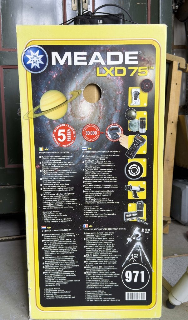 Telescoop, Ophalen, 80 tot 200 mm, Met statief, Spiegeltelescoop (reflector)
