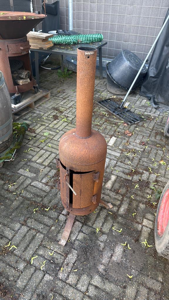 Stalen kachel, Ophalen, Gebruikt