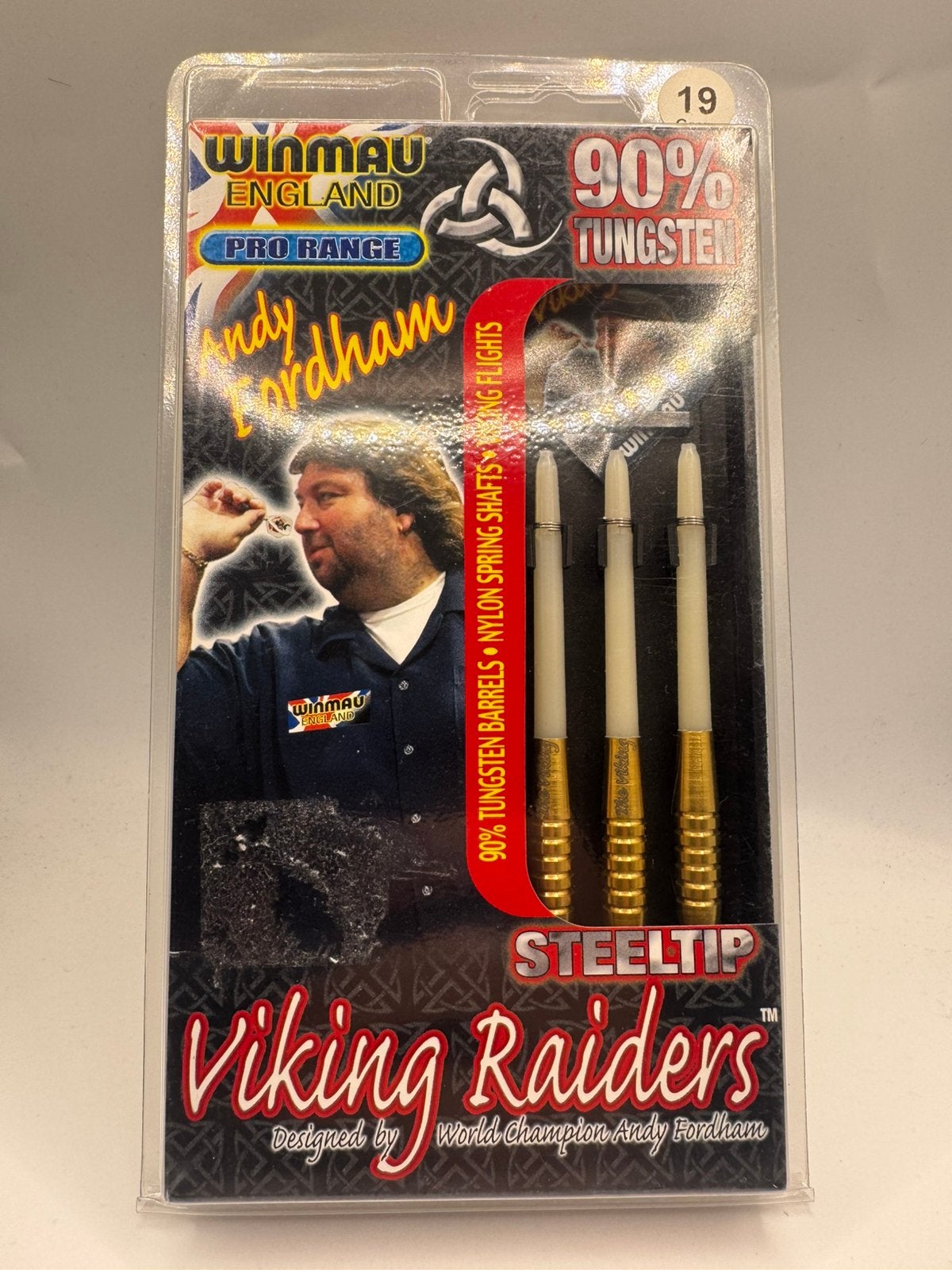 Winmau Andy Fordham Gold 19 Gram Dartpijlen, Sport en Fitness, Darts, Ophalen of Verzenden, Zo goed als nieuw, Nvt, Pijlen