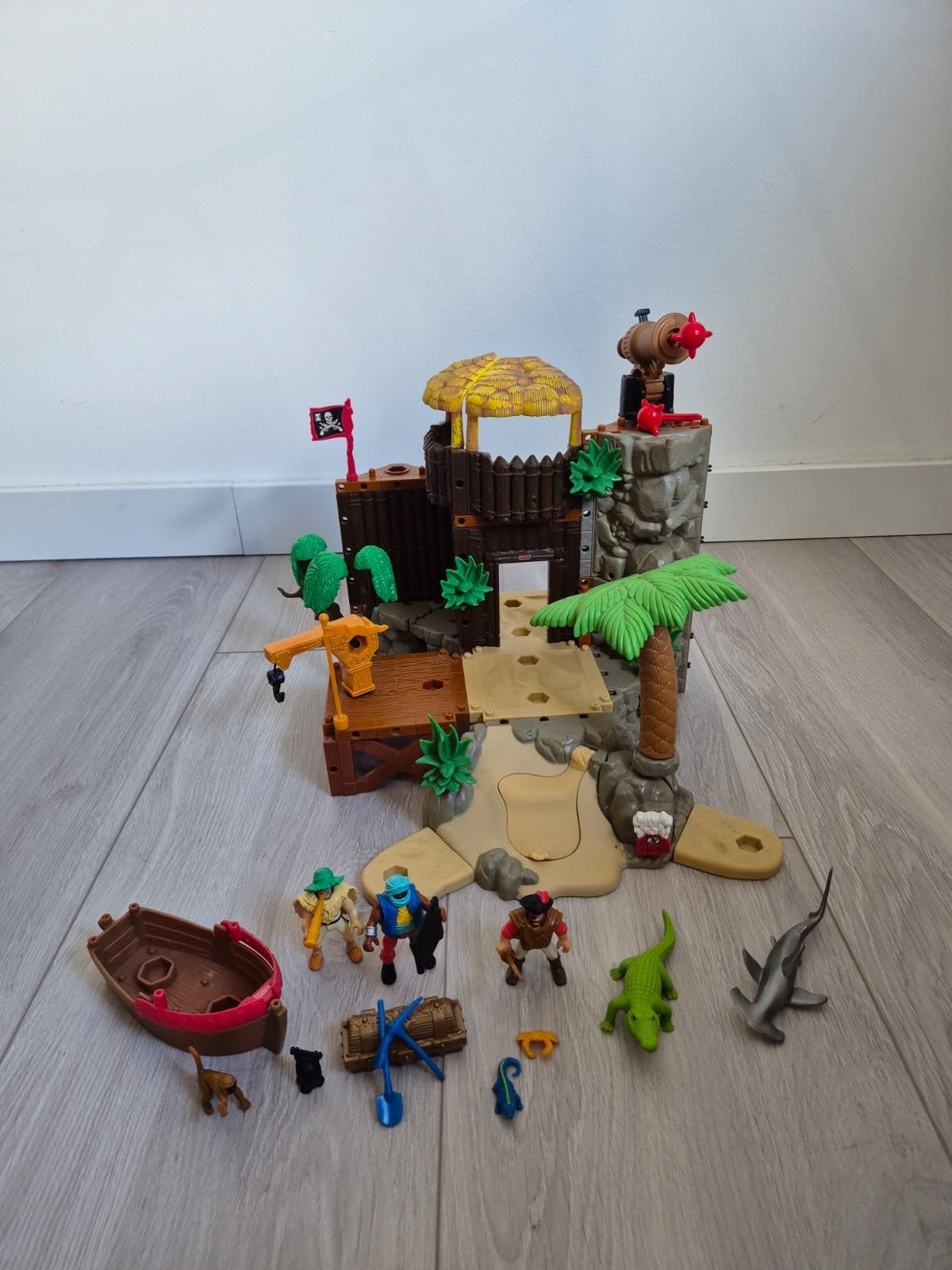 Imaginext Pirateneiland inclusief boekje, Ophalen of Verzenden, Gebruikt