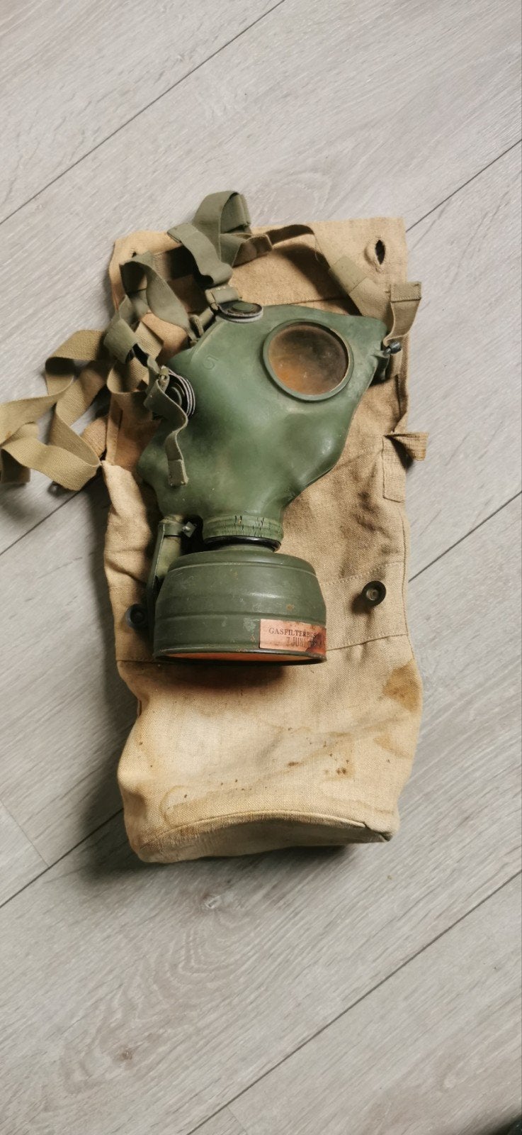 Nederlands Gasmasker met tas 1939, Ophalen of Verzenden, Nederland, Overige typen