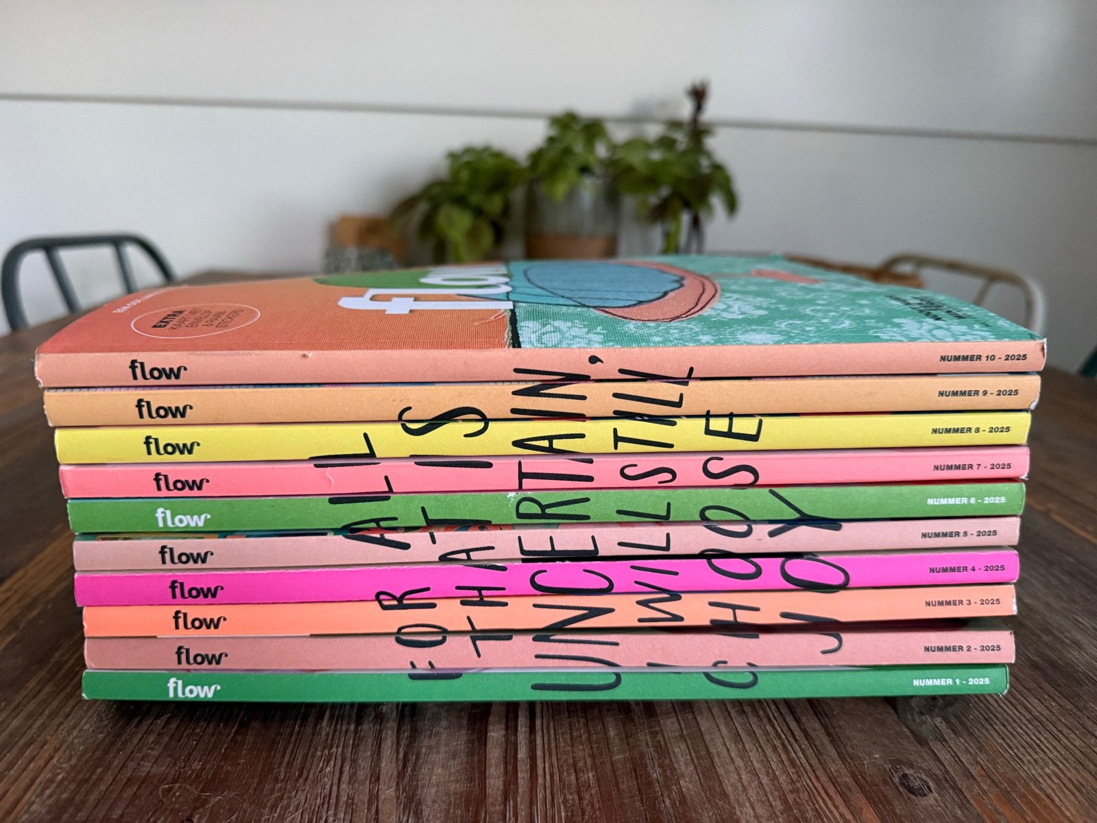 Flow Magazine jaargang 2025 compleet (10 nummers), Ophalen of Verzenden, Zo goed als nieuw, Glossy