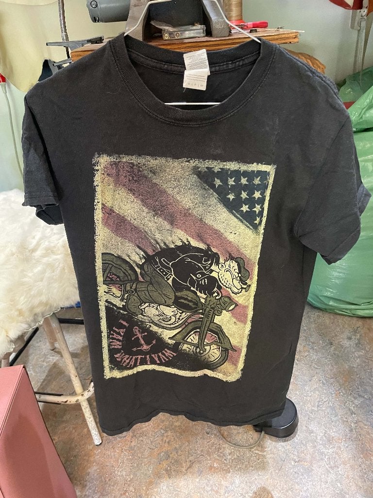 Popeye shirt from America, Kleding | Heren, Zwart, Ophalen of Verzenden, Gedragen, Maat 46 (S) of kleiner