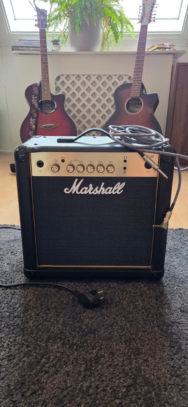 Marshall MG15CF gitaarversterker, Ophalen, Zo goed als nieuw, Gitaar, Minder dan 50 watt