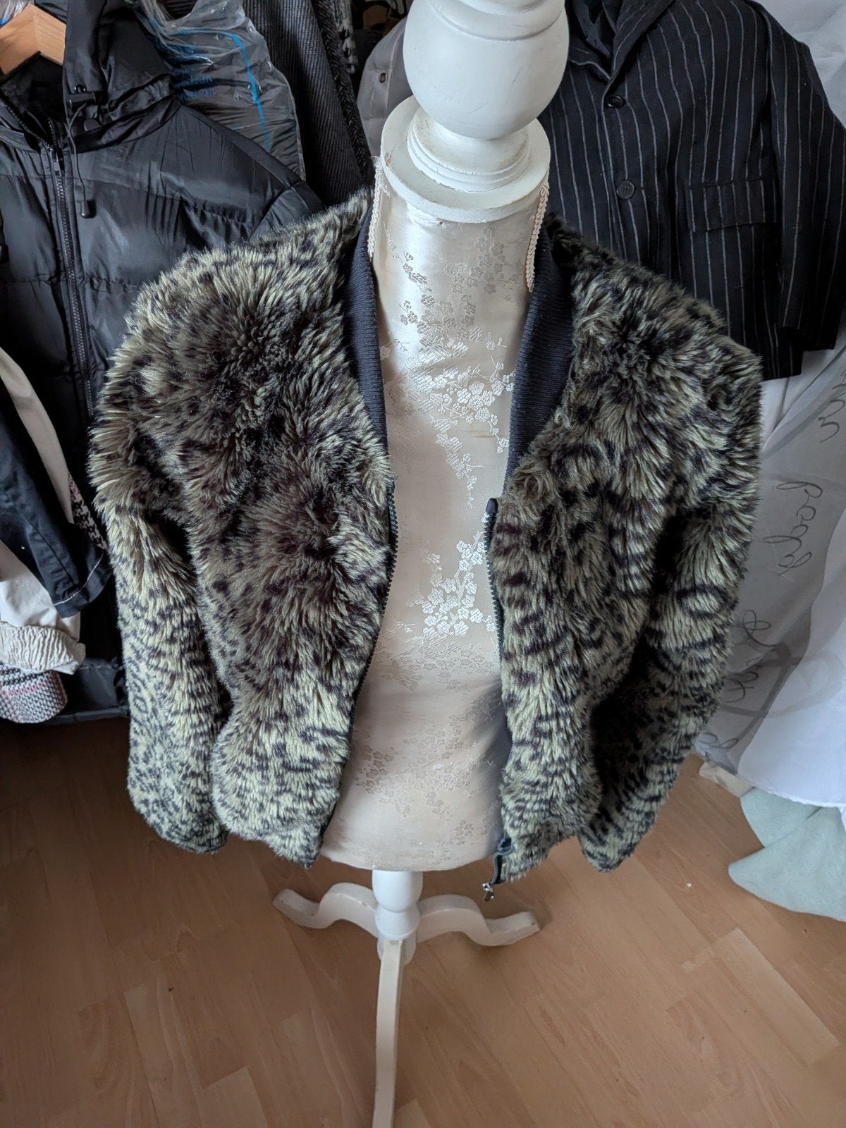 Tumble 'N Dry Faux Fur Jas met Luipaardprint - Maat 170/176, Meerkleurig, Ophalen of Verzenden, Zo goed als nieuw, Tumble 'N Dry